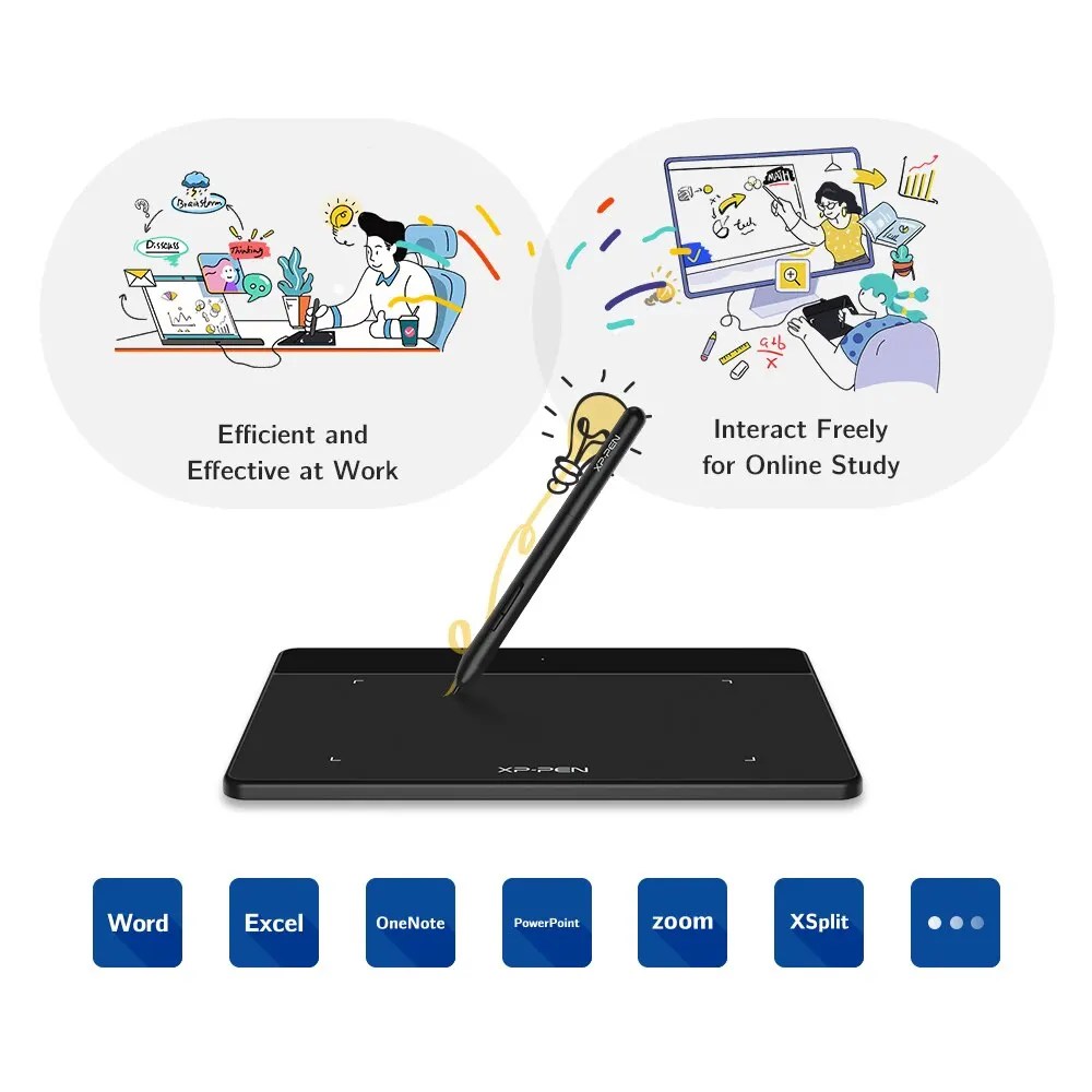 XPPen grafik Tablet Deco eğlenceli XS dijital çizim kalem Tablet OSU Online eğitim Windows Mac için 8192 seviyeleri ile - Görsel 4