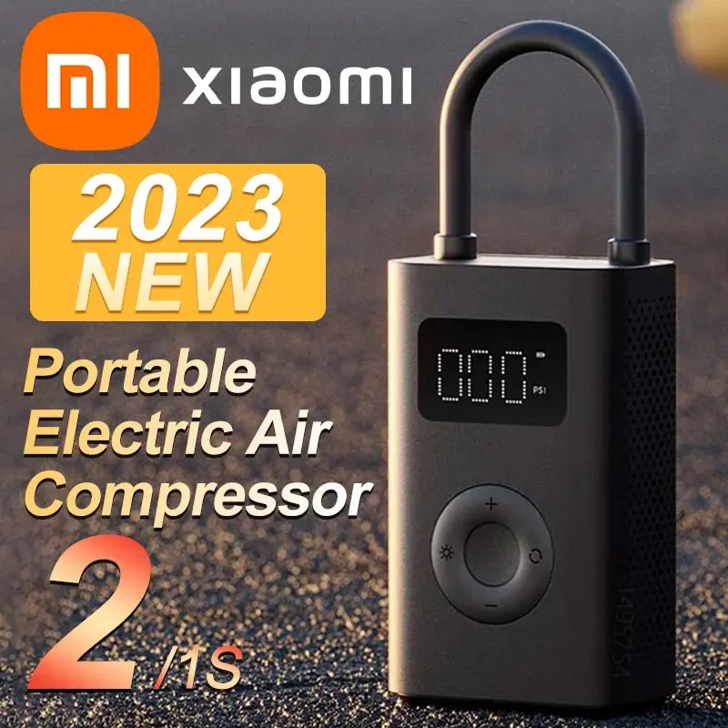 Xiaomi Mijia hava pompası 2 25% hız Boost Mini taşınabilir elektrikli hava kompresörü hazine 150PSI tip-c LED çok amaçlı şişirme
