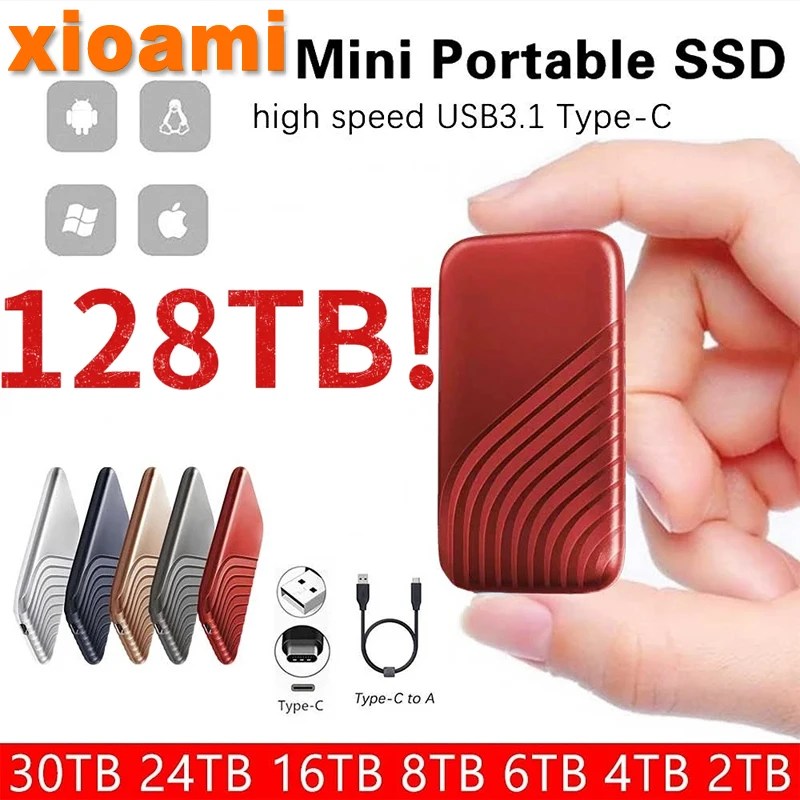 Xiaomi Ssd sabit Disk için 2TB SSD 2.5 inç 500GB sabit Disk sürücüsü sabit Disk dizüstü cep telefonları için taşınabilir elektronik
