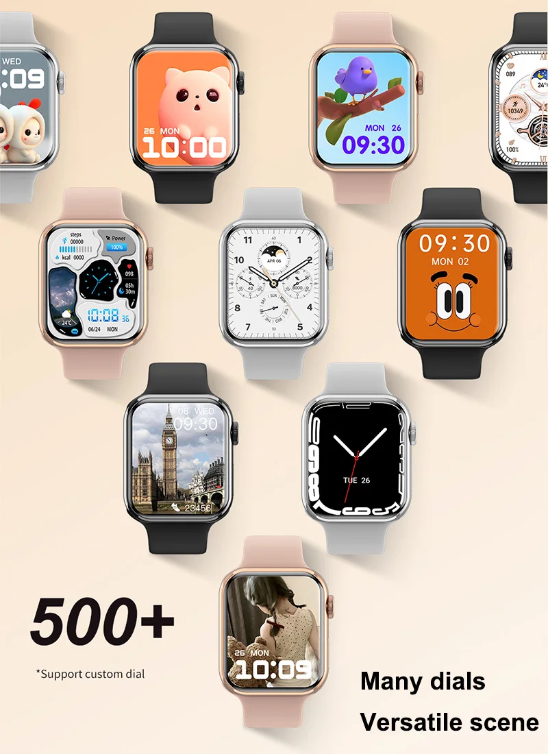 Yeni 2023 Bluetooth çağrı izle 9 akıllı İzle erkekler Siri NFC GPS Tracker kan basıncı nabız spor Smartwatch için Apple izle - Görsel 5