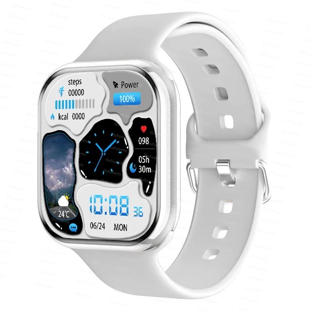 Yeni 2023 Bluetooth çağrı izle 9 akıllı İzle erkekler Siri NFC GPS Tracker kan basıncı nabız spor Smartwatch için Apple izle - Görsel 14