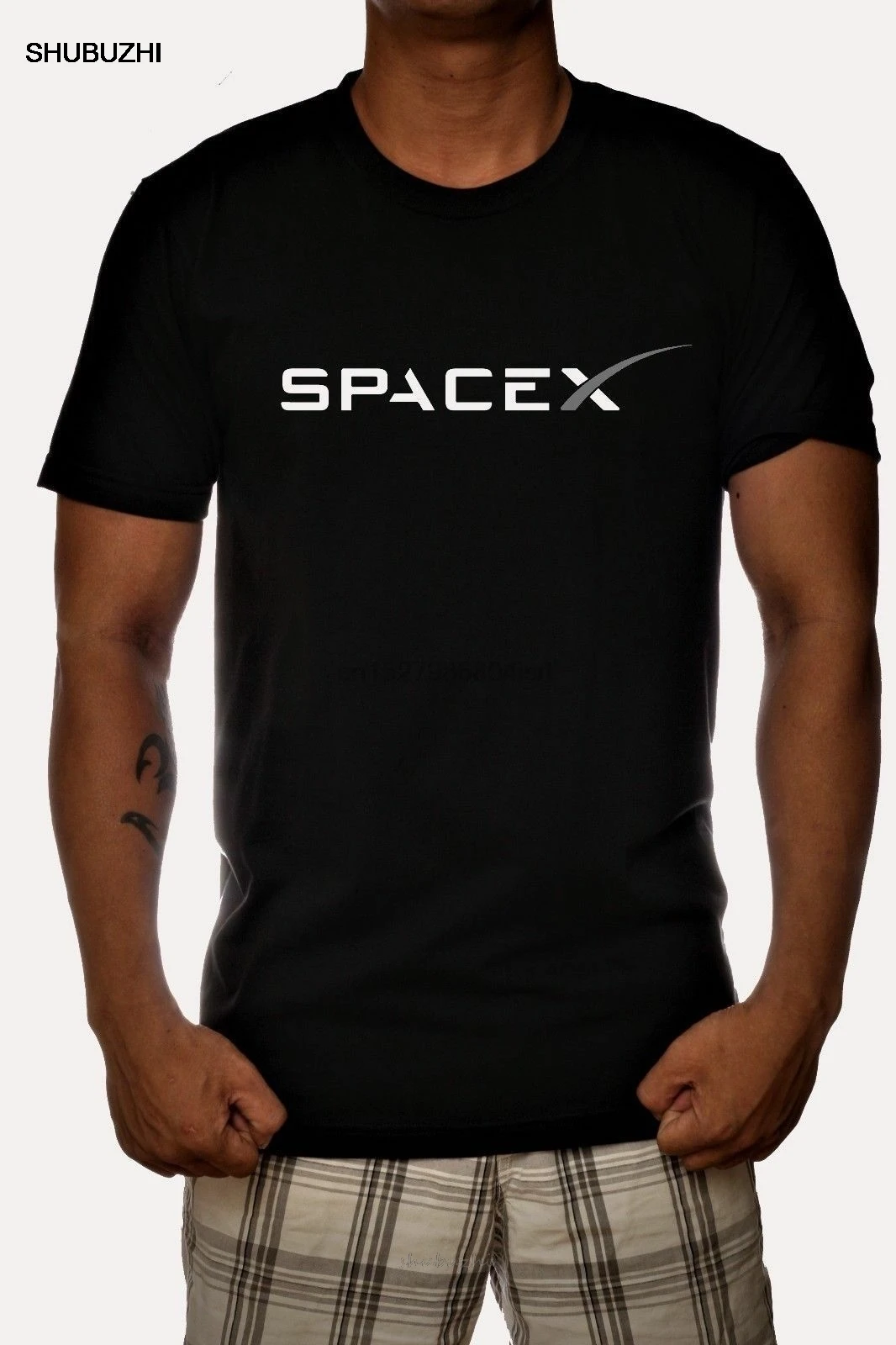 Yeni SPACEX uzay X LOGO ELON tasarım-T-Shirt-T-Shirt boyut S 5XL erkek marka t shirt erkek yaz pamuk t gömlek