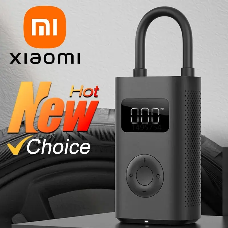 Yeni Xiaomi Mijia hava pompası 1S taşınabilir elektrikli hava kompresörü şişirme 150PSI bisiklet araba lastiği futbol basketbol akıllı ev için 2