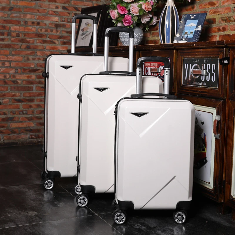 Yeni varış 20''24/28 inç haddeleme bagaj seyahat tekerlekler üzerinde çanta taşımak kabin arabası bagaj çantası ABS + PC bavul moda paketi
