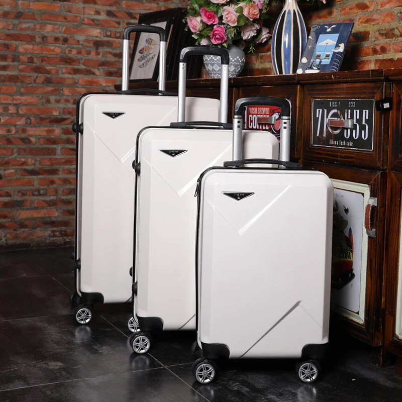 Yeni varış 20''24/28 inç haddeleme bagaj seyahat tekerlekler üzerinde çanta taşımak kabin arabası bagaj çantası ABS + PC bavul moda paketi