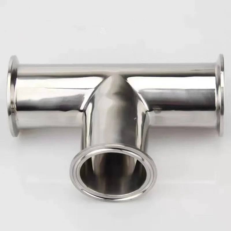 Ücretsiz Shipping1.5 ”2” 3 ”4” paslanmaz çelik 304 sıhhi 3 yollu Tee yüksük OD19mm-102mm, homebrew bira boru bağlantı parçaları