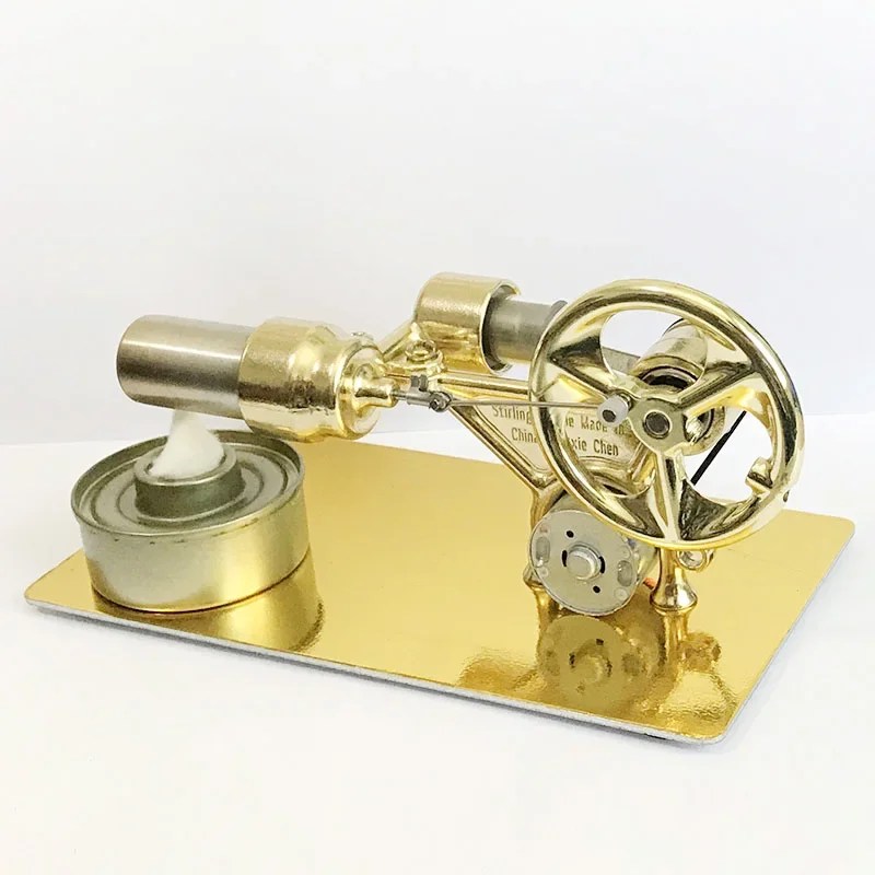 Çocuklar bilim deney sıcak hava Stirling Motor modeli akışı güç fizik deney modeli eğitim bilimleri oyuncak hediye - Görsel 2