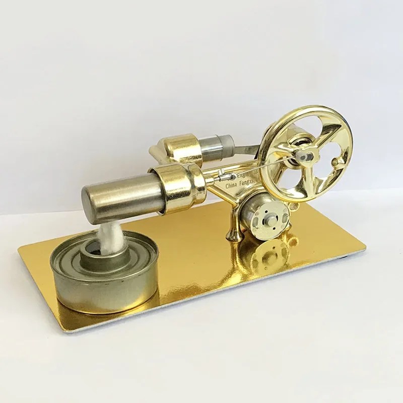 Çocuklar bilim deney sıcak hava Stirling Motor modeli akışı güç fizik deney modeli eğitim bilimleri oyuncak hediye - Görsel 5