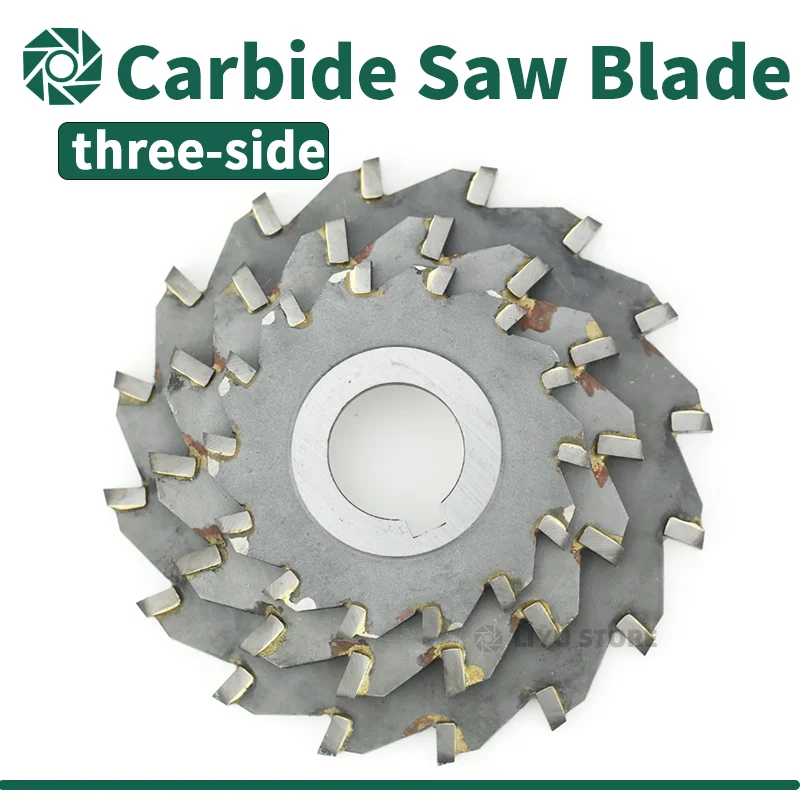 Üç taraflı endekslenebilir disk testere freze kesicisi alaşım tungsten çelik aracı cnc bıçak makinesi düz karbür araçları