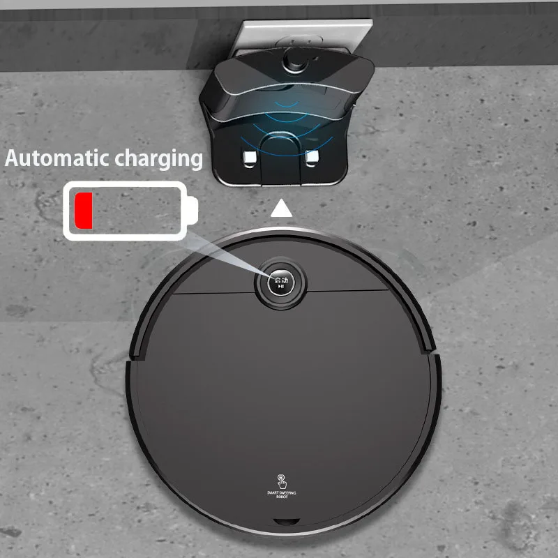2024 yeni 5-In-1 akıllı süpürme robotu su tankı güçlü emiş vakum temizleyici ile otomatik şarj uzaktan kumanda