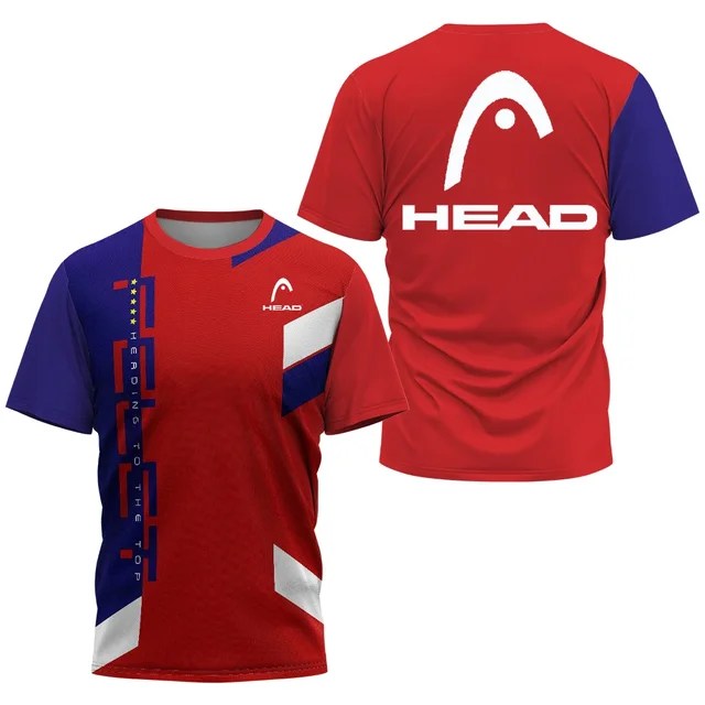 2024 yeni erkek spor T-shirt yaz eğlence kısa kollu kafa Badminton masa tenisi eğitim nefes çabuk kuruyan o yaka üst - Görsel 7
