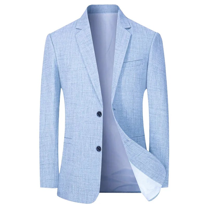 2024 yeni erkek takım elbise ceket ince Blazers bahar sonbahar katı iş günlük giysi ceket erkek giyim Blazer Hombre mont