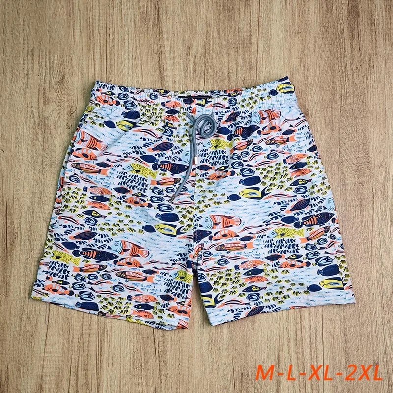 2024 yeni erkekler Boardshorts en kaliteli plaj yüzme havuzu sörf das dalar mayo moda denizyıldızı parti baskılı kurulu şort SW324 - Görsel 4