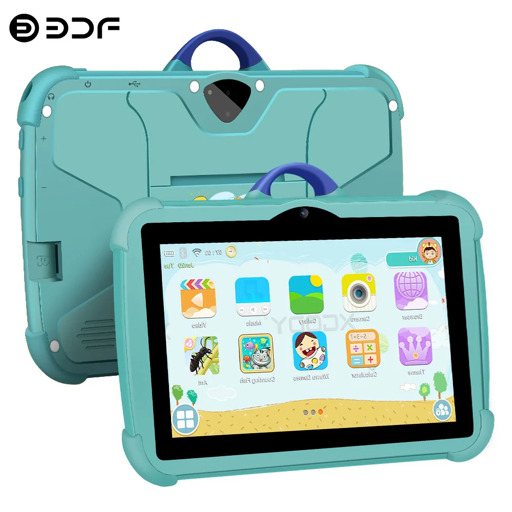 2024 yeni tasarım yay kamera 7 inç çocuk tabletler dört çekirdekli 4GB RAM 64GB ROM 5G WiFi Tablet ucuz ve basit çocuk hediye