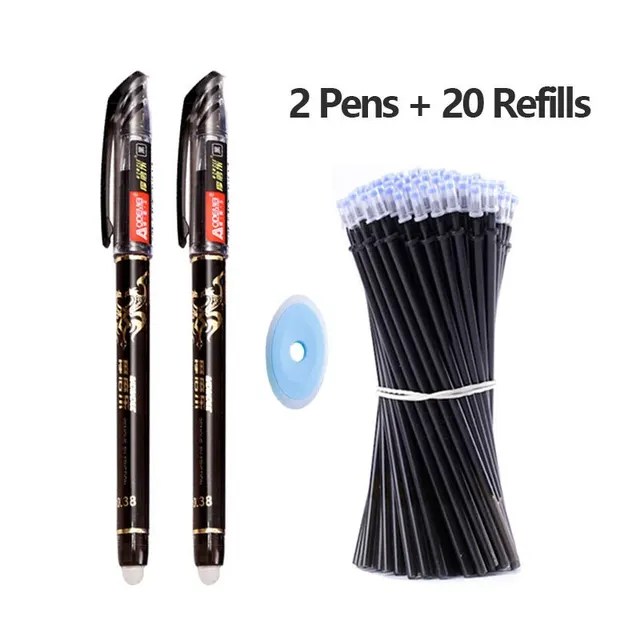 23 adet silinebilir jel kalem seti tükenmez kalemler çubuk 0.5mm muti-renkler mürekkep yıkanabilir kolu kırtasiye okul ofis yazma malzemeleri - Görsel 8