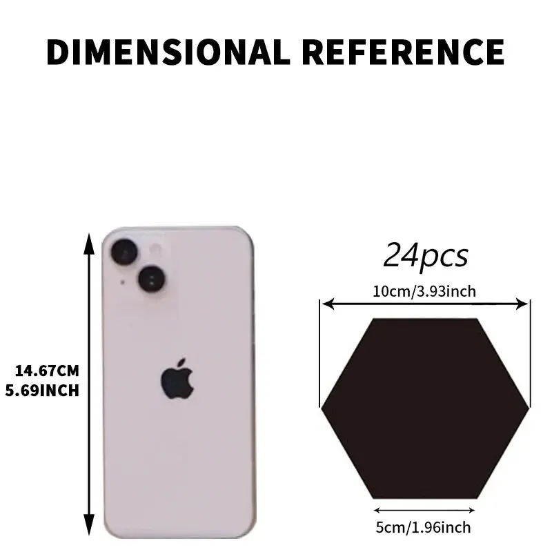 24 adet/takım 3D akrilik DIY kendinden yapışkanlı dekoratif çıkartma altıgen geometrik ayna duvar yapıştırılan altıgen