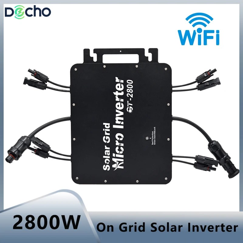 2800W güneş invertör mikro ızgara invertör ev 110V 220V çıkış ev aletleri ile çalışmak GÜNEŞ PANELI
