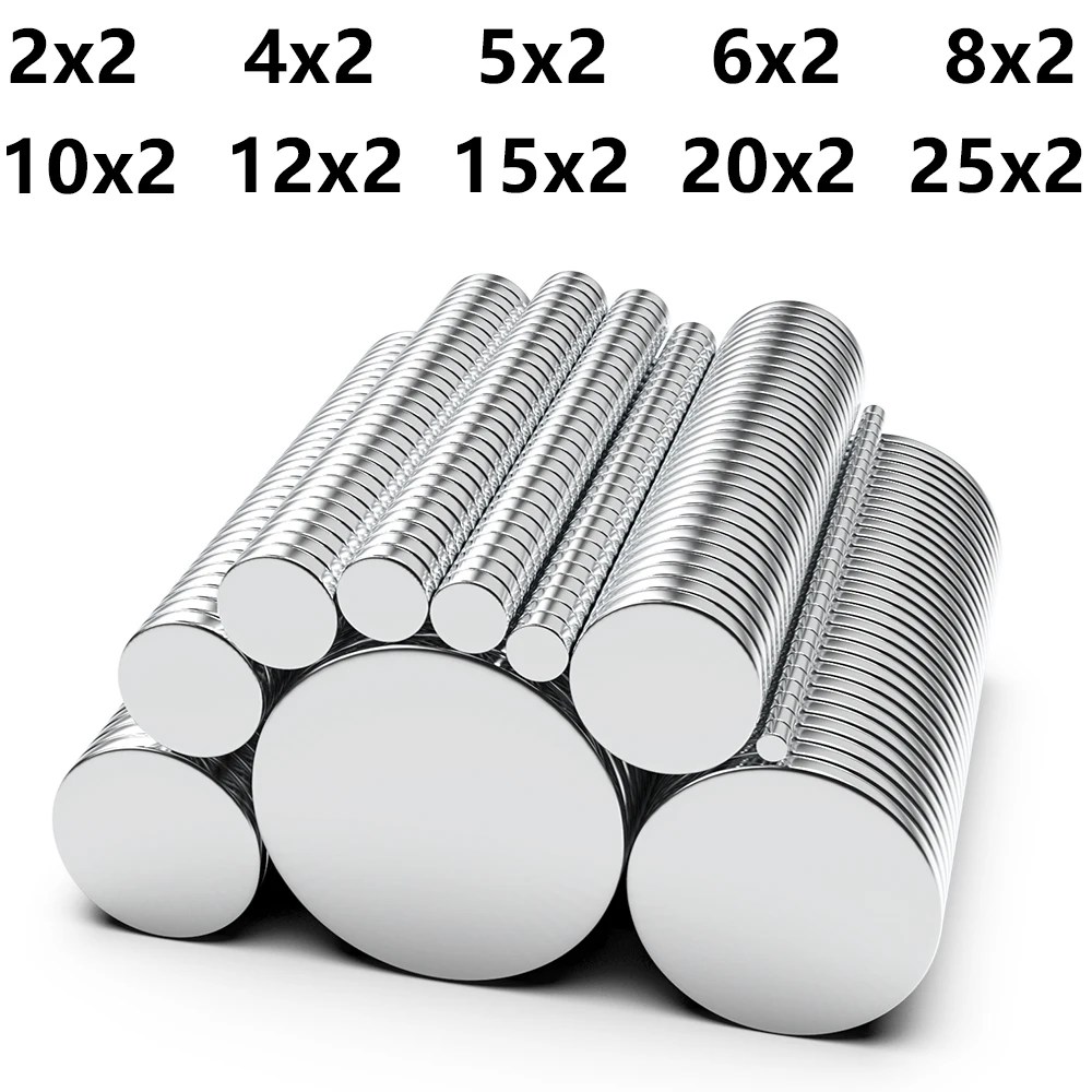 2x 2/4x 2/5x 2/6x 2/8x 2/10x 2/12x 2/15x 2/20x 2/25x2mm Super süper güçlü mıknatıs yuvarlak manyetik Neodymium neodimyum güçlü disk imanes
