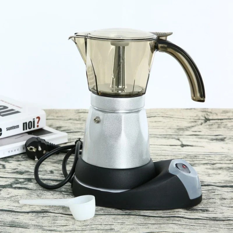 3/6 fincan taşınabilir alüminyum elektrikli pot pot kahmoka Pots tencere elektrikli Espresso makinesi kahve makineleri kke 모카트 트 트