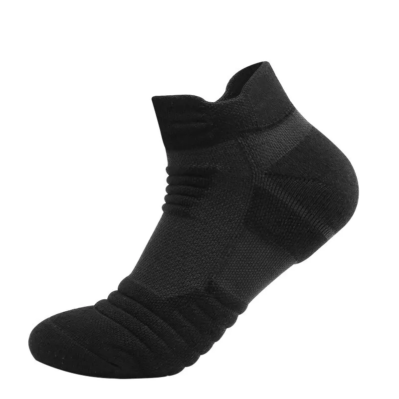 3 Pairs nefes örgü atletik Terry çorap minderli nem yönetme ve dayanıklı koşu yürüyüş ve spor için ayak azaltır