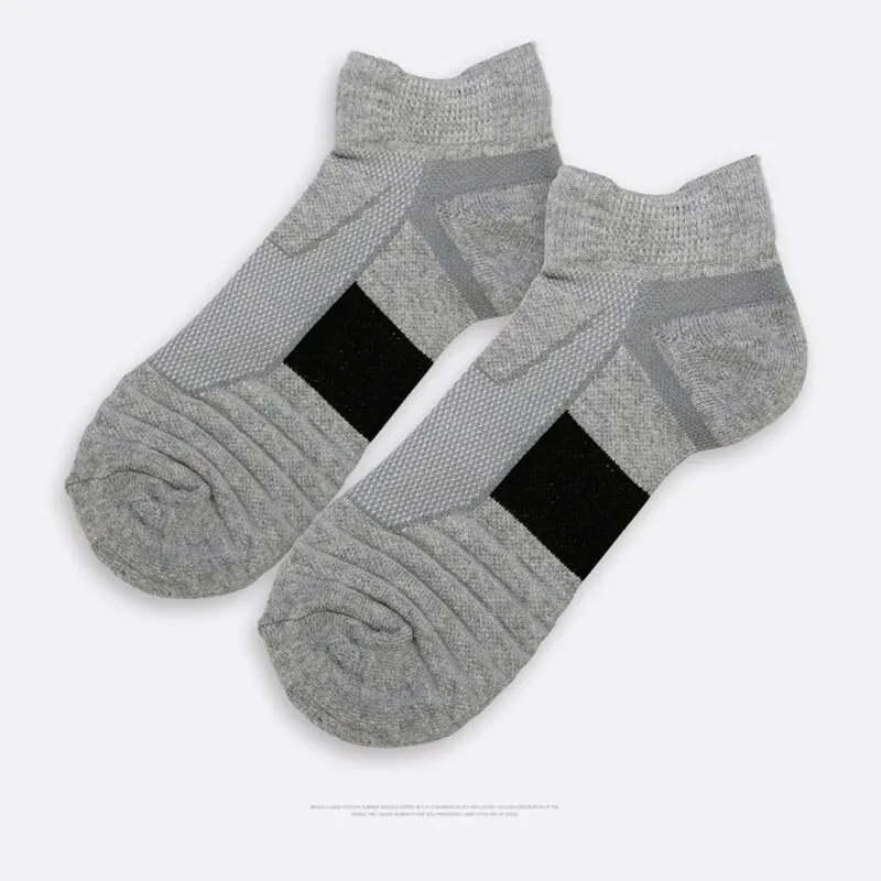 3 Pairs nefes örgü atletik Terry çorap minderli nem yönetme ve dayanıklı koşu yürüyüş ve spor için ayak azaltır