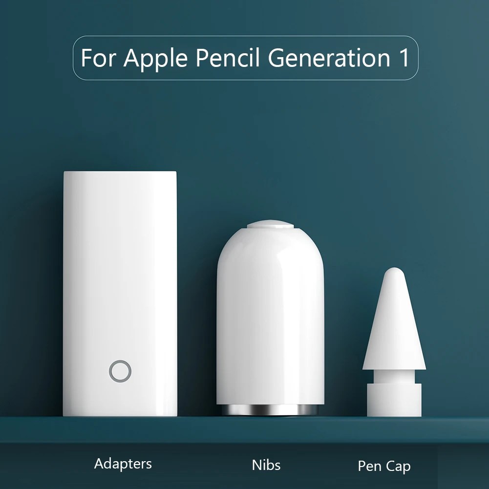 3-in-1 şarj adaptörü manyetik kalem kapağı Stylus Nib seti yedek dahili akıllı çip hafif Apple kalem için 1 - Görsel 3