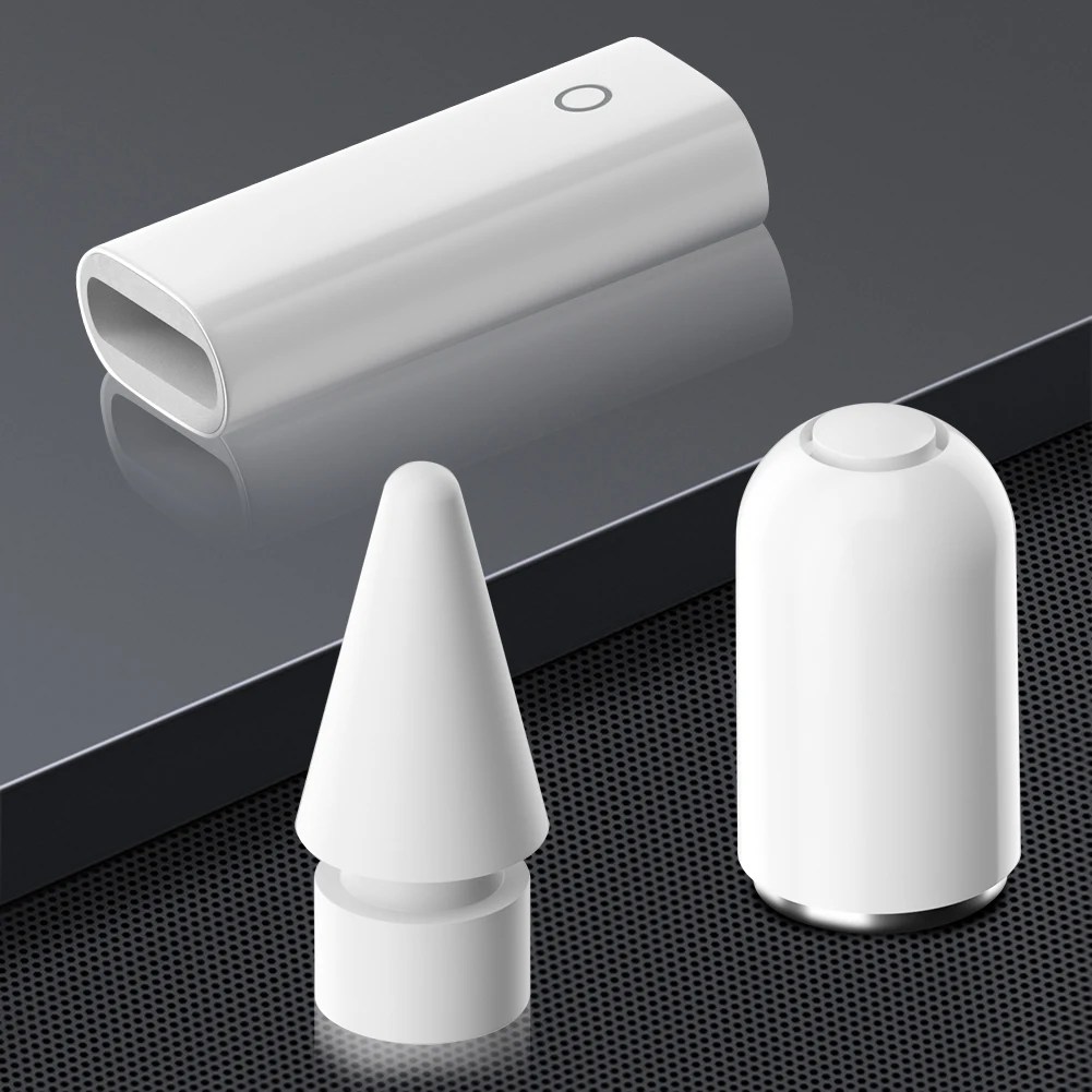 3-in-1 şarj adaptörü manyetik kalem kapağı Stylus Nib seti yedek dahili akıllı çip hafif Apple kalem için 1 - Görsel 4