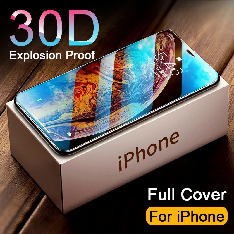 30D tam kapak temperli cam iphone 15 11 12 13 14 PRO MAX ekran koruyucu koruyucu cam iphone 14 15 Pro XR filmi