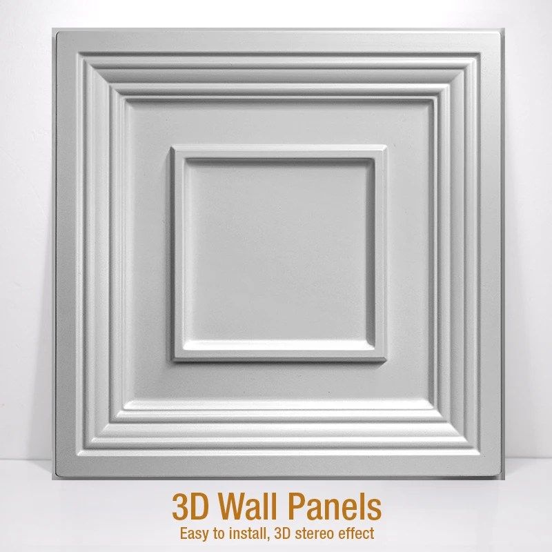 30x30cm ev duvar yenileme geometrik 3D duvar paneli olmayan-kendinden yapışkanlı 3D duvar sticker sanatsal döşeme duvar kağıdı odası banyo tavanı