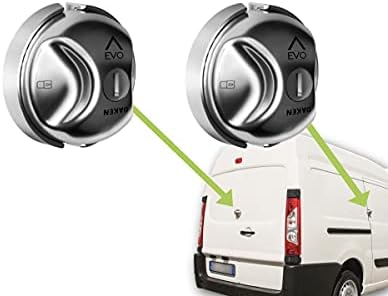 DAKEN 2'li Set Saturn EVO Taşıma Sigortası Güvenlik Kilidi Paslanmaz Çelikten Arka ve Yan Kapı için