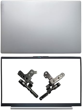 Laptop LCD Top Back & Front Bezel Cover Case Compatible for Lenovo IdeaPad 5 15IIL05 15ARE05 15ITL05 with Hinges 5CB0X56524 AM1K7000100 5CB0X56071 5B30S18940 AP1K7000110