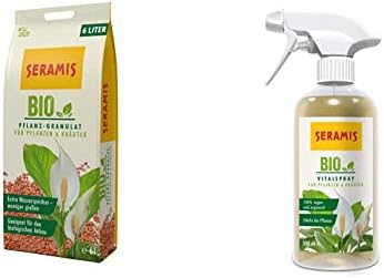Seramis Bitkiler ve otlar için organik bitki granülleri, bitkiler ve otlar için 6 l ve organik hayati sprey, 500 ml – biyolojik yetiştirme için bitki bakımı, püskürtmek için kullanıma hazır bitki