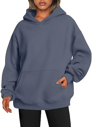 EFAN Womens Hoodies Oversized Sweatshirts Pullover Fleece Sweaters Long Sleeve With Pockets Winter Fall Outfits Y2k Clothes