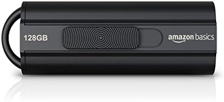 Amazon Basics 128 GB Ultra Fast USB 3.1 Flash Drive, Black