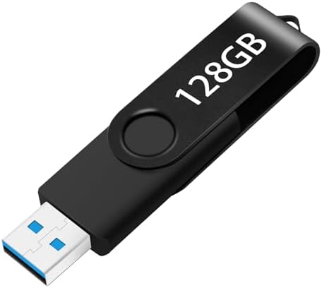 USB Flash Drive 128GB (Actual Storage 110GB Approx) Portable Thumb Drive 128GB Memory Stick 128GB, Large Capacity USB Drive 128GB, High-Speed USB Data Storage Flash Drive 128GB with Keychain