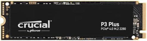 Crucial P3 Plus 4TB PCIe Gen4 3D NAND NVMe M.2 SSD, up to 5000MB/s - CT4000P3PSSD8