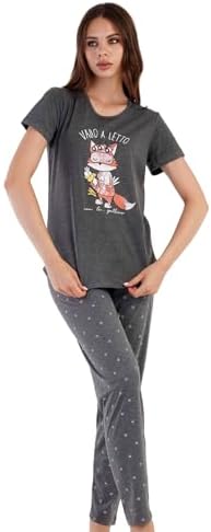 Kadın Kısa Kol Pijama Takım vienetta