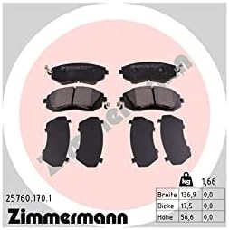 Zimmermann ön fren balataları (25760.170.1) fren balatası seti, fren sistemi, disk fren balatası seti, fren balatası seti, fren balatası, fren balatası, balatası, fren balatası