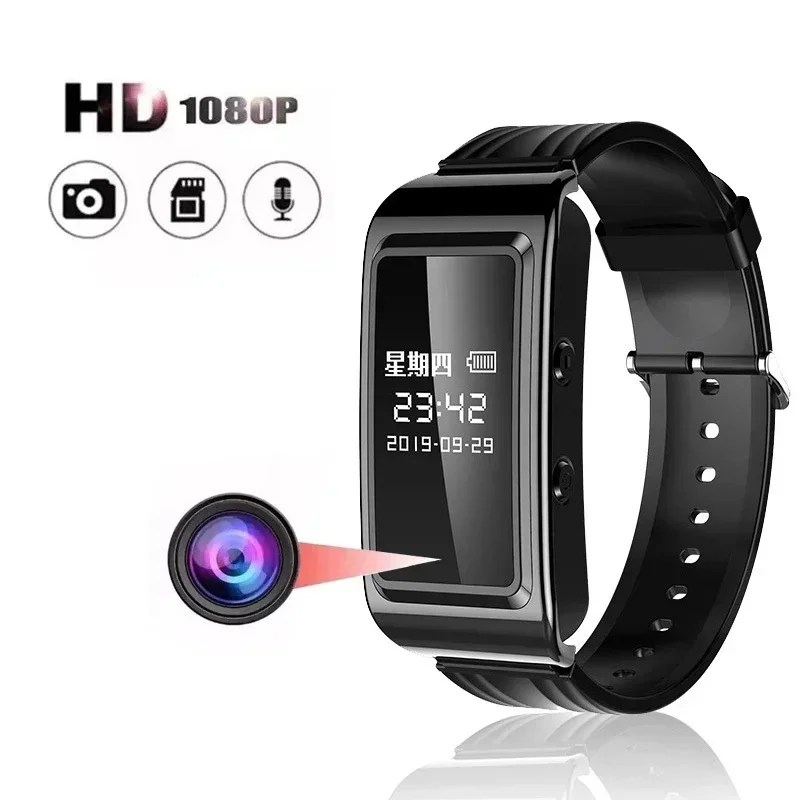 32GB SmartWatch Mini kamera bileklik 1080P HD Video kayıt mikro kam spor ses kaydedici akıllı saat bilezik kamera