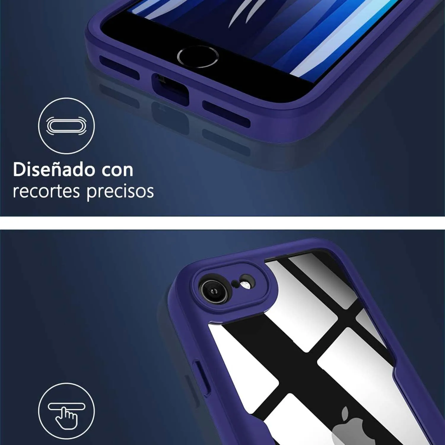 360 tam koruma temizle TPU kılıf iPhone SE 2022 SE 2020 14 Pro Max 14 artı 13 Mini 12 Pro 11 Pro Max yumuşak ön Film ile - Görsel 5