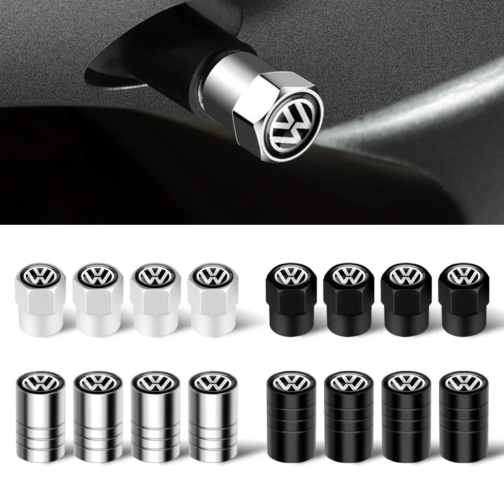 3D Styling araba tekerlek lastik vana kapaklar kök kapaklar dekorasyon için Volkswagen 4 hareket MTM mavi hareket Caddy Scirocco CC Golf 4 5 6 7