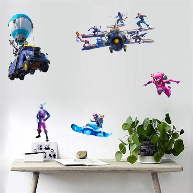 3D çekim oyunu diy duvar çıkartmaları çocuk hediyeleri, oyun posterler duvar çıkartmaları çocuk odaları için sanatsal fresk
