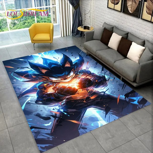 3D oyun Anime s-sonic karikatür halı kilim ev oturma odası yatak odası kanepe paspas dekor, çocuklar oyun alanı kilim kaymaz zemin Mat - Görsel 15