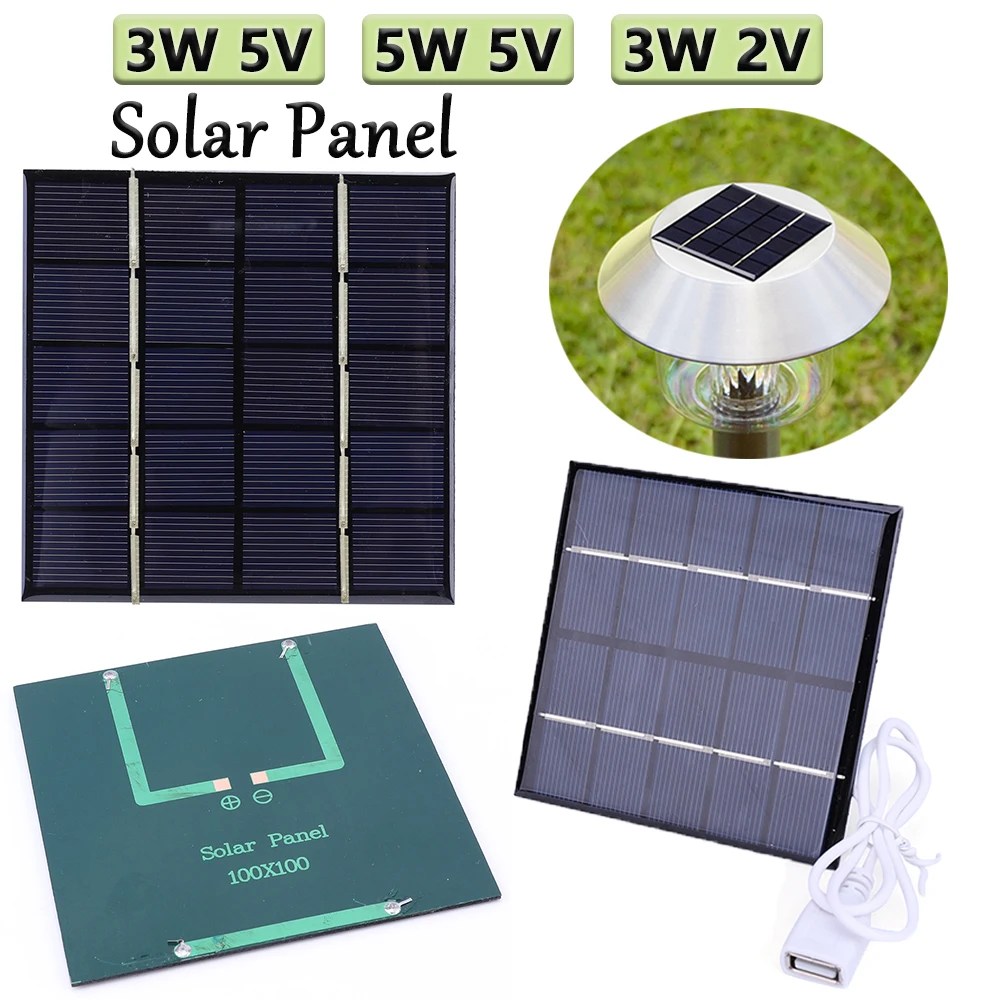 3W 5V taşınabilir GÜNEŞ PANELI için 3.7V pil 3-5V pil/telefon şarj 3W 2V 5W 5V güneş ışık için hücre paneli fotovoltaik hücreler