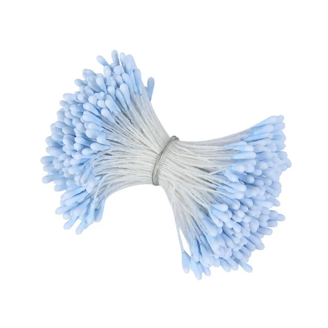 400/800P çift kafaları DIY yapay Mini inci çiçek Stamen Pistil çiçek Stamen meyve çilek düğün dekorasyon Scrapbooking