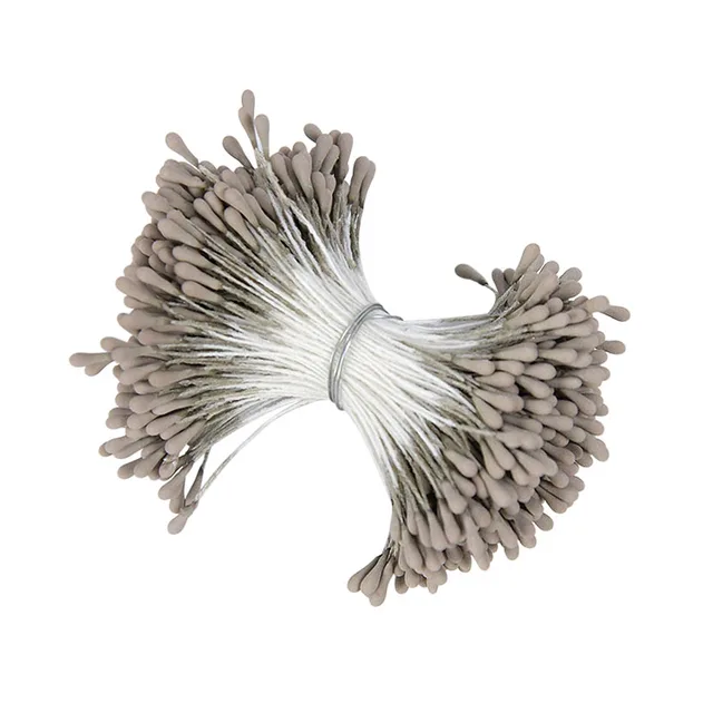 400/800P çift kafaları DIY yapay Mini inci çiçek Stamen Pistil çiçek Stamen meyve çilek düğün dekorasyon Scrapbooking