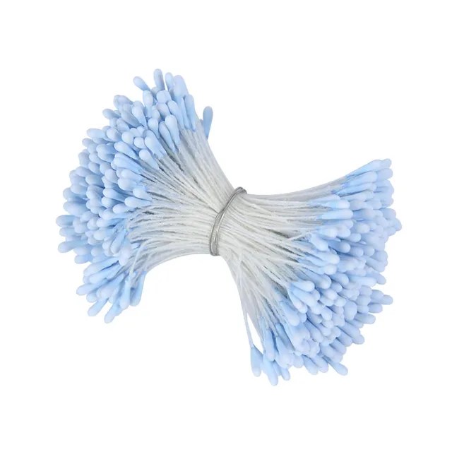 400/800P çift kafaları DIY yapay Mini inci çiçek Stamen Pistil çiçek Stamen meyve çilek düğün dekorasyon Scrapbooking - Görsel 13