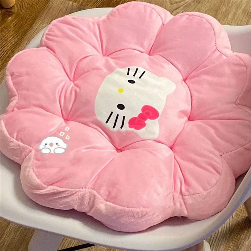 40cm Sanrio Hello Kitty çiçek yastık ofis koltuğu bel desteği yastıkları kanepe atmak yastıklar odası dekor yastık kalça yastık
