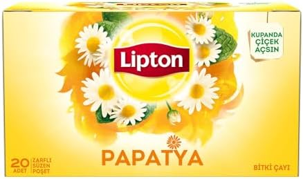 Lipton Papatya Bardak Süzen Poşet Bitki Çayı 20'li Paket, 30 g