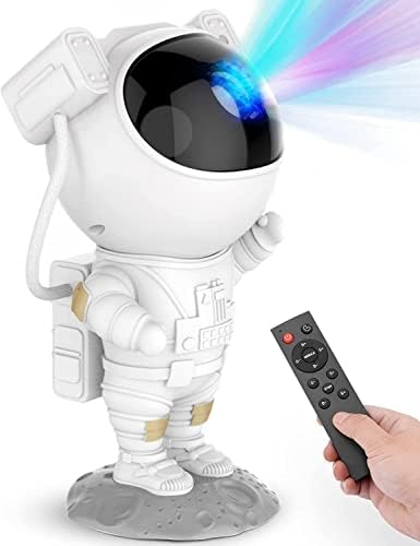 Star Projector Galaxy Night Light - Astronaut Space Projector, Starry Nebula Ceiling LED Lamp with Timer and Remote, Kids Room Decor Aesthetic, Gifts for Christmas, Birthdays, Valentine's Day - Görsel 1